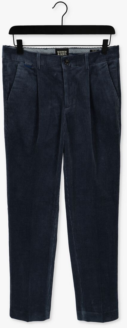 SCOTCH & SODA blauwe scotch & soda chino blake - corduroy pleated chino