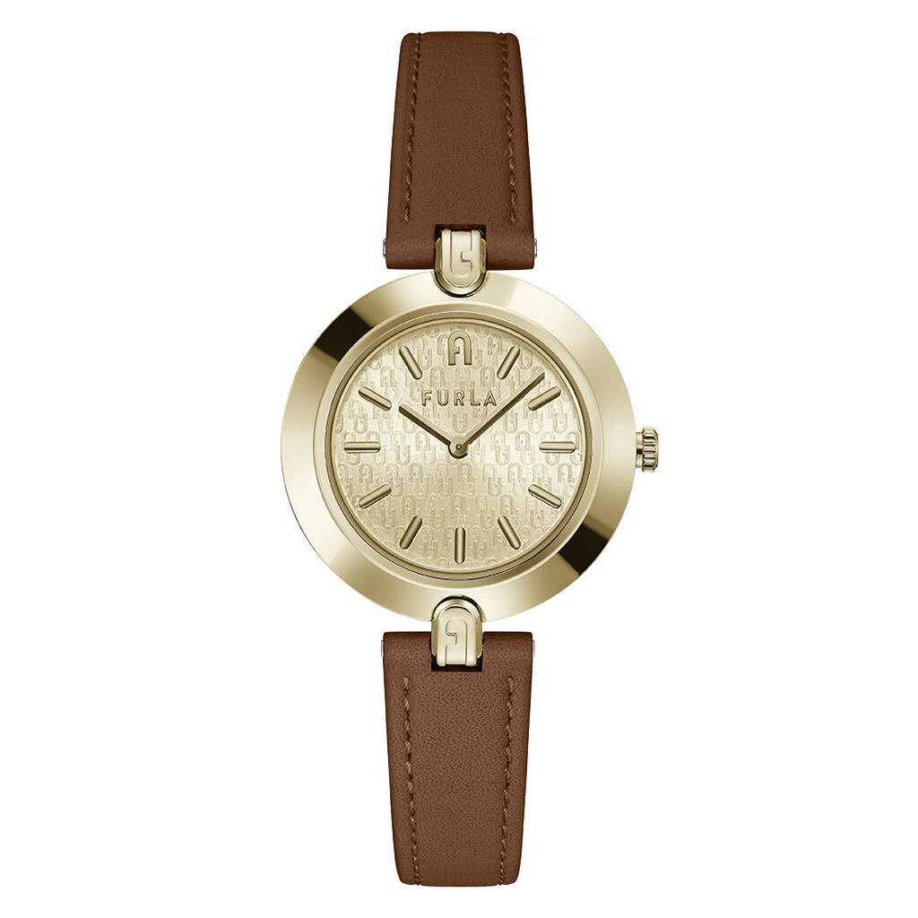 Montre Furla Logo Links Doré