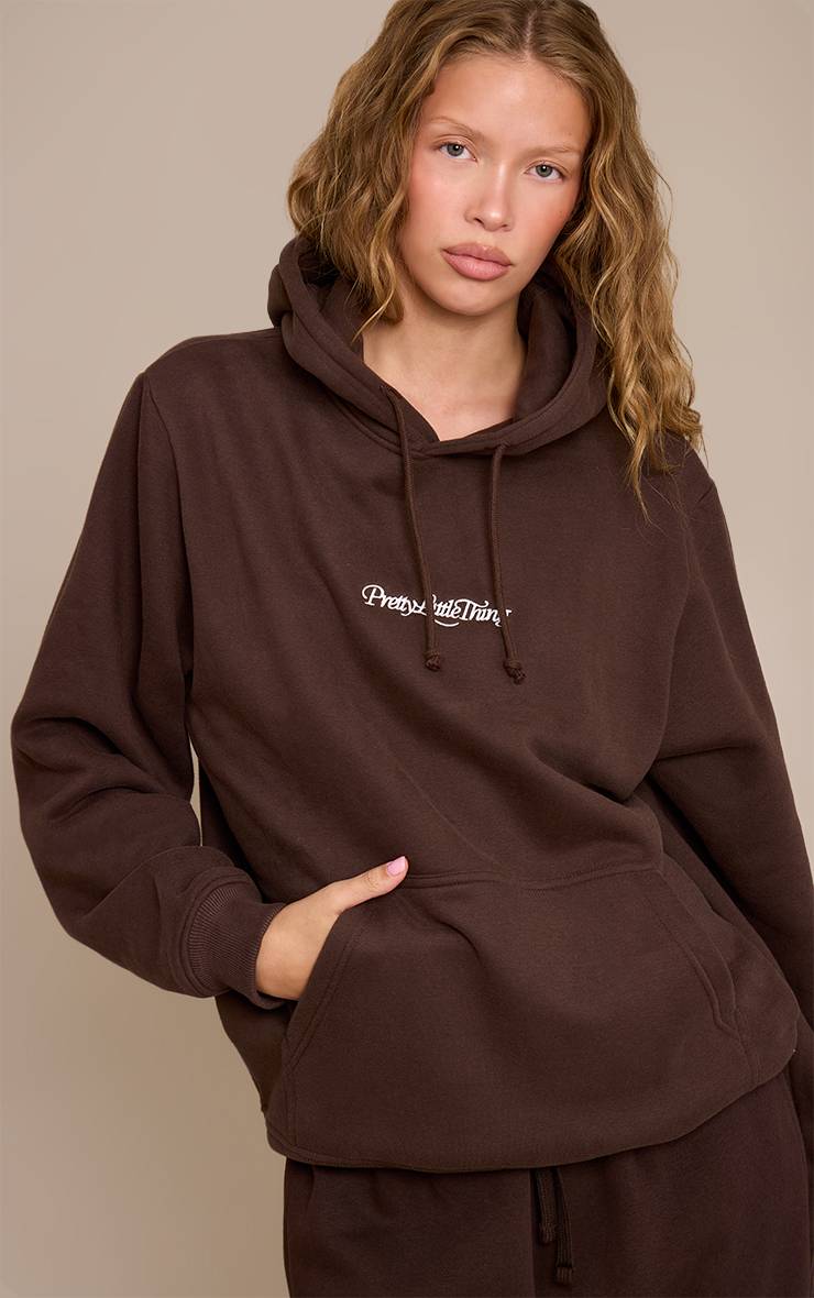 Espresso Sweat À Casynthétiqueche Oversize Brodé Crème Beurre