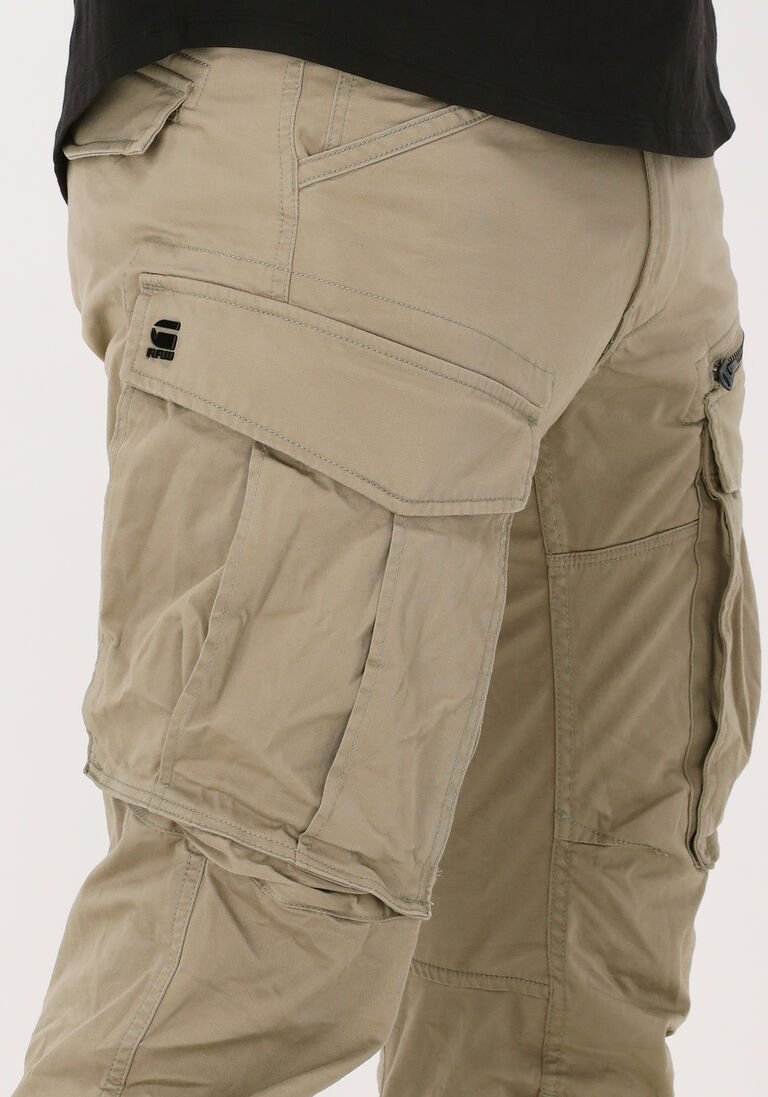G-STAR RAW khaki g-star raw cargobroeken rovic zip 3d regular tapered