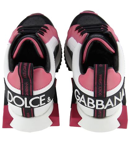 Dolce & Gabbana Sneakers - Lilium - Weiß m. Schwarz/Pink
