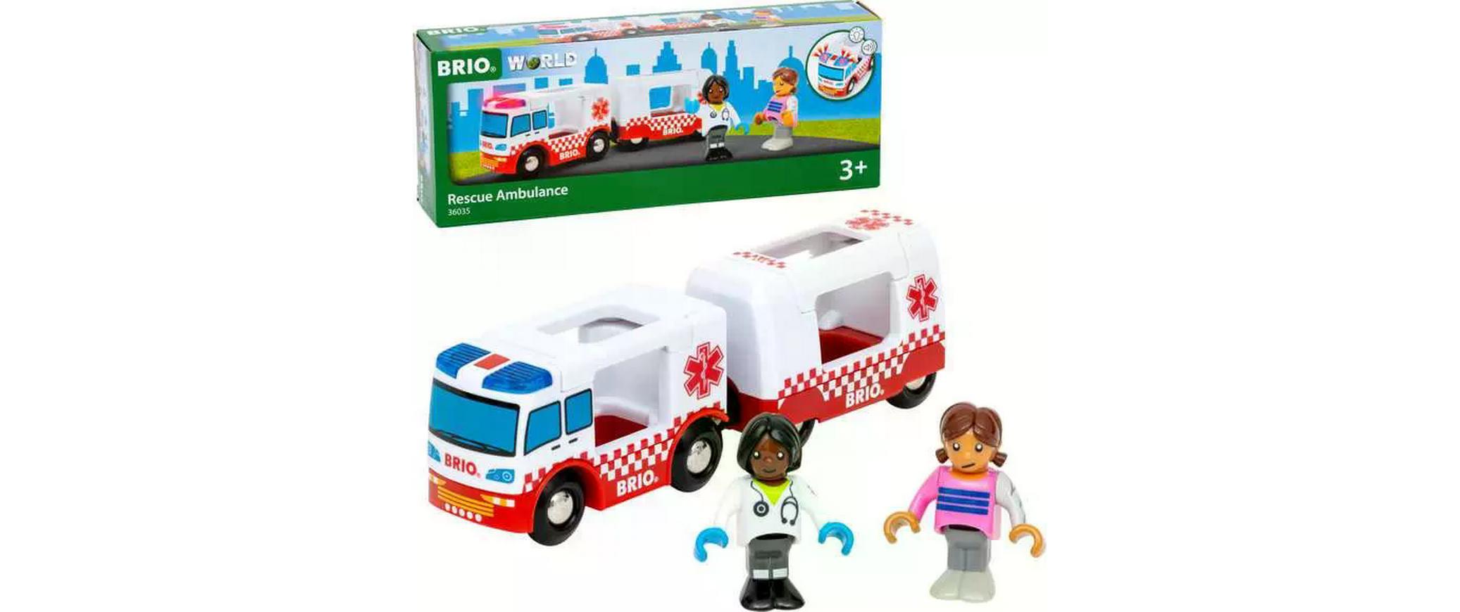 BRIO World Rescue AmbulanceBatteriebetriebenes Rettungswagen-Set