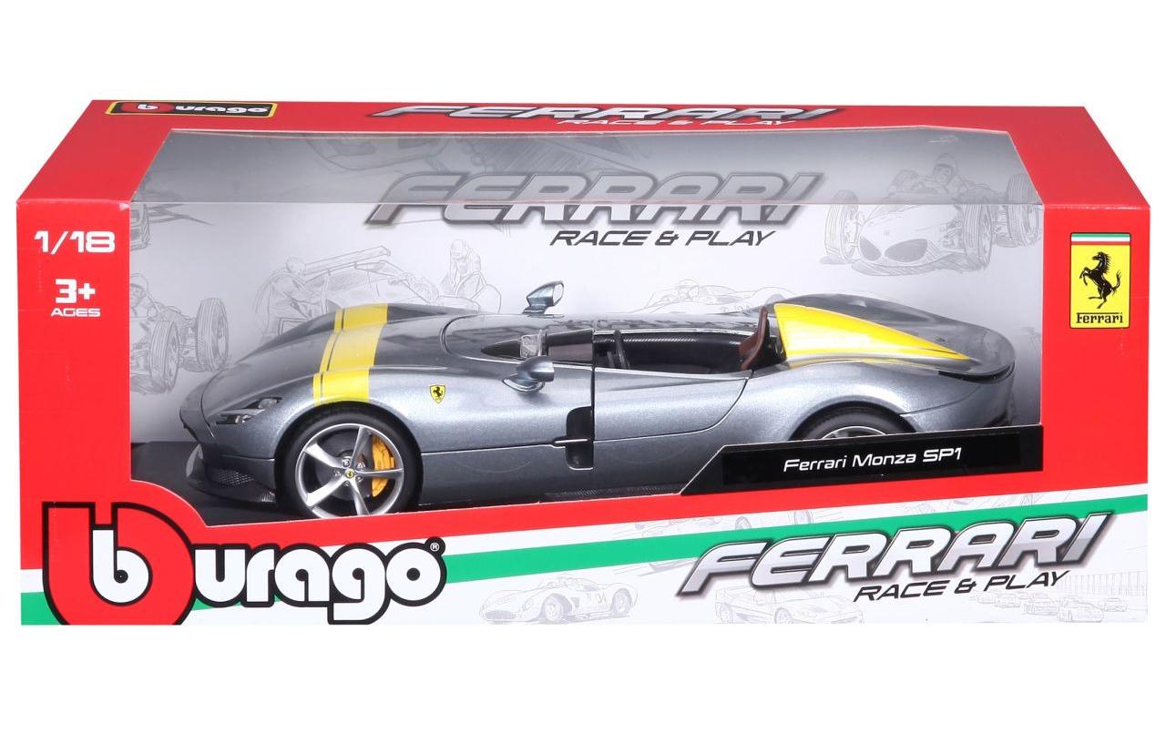 Ferrari R&P Monza SP1 Silber 1:18Sammlermodell im Massstab 1:18