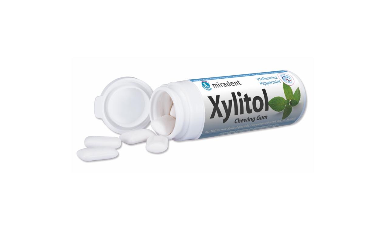 Kaugummi Pfefferminz 30 StückZuckerfreier Kaugummi mit Xylit