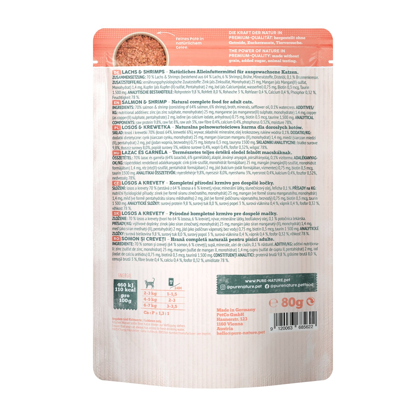 Pure Nature Adult Lachs & Shrimps
