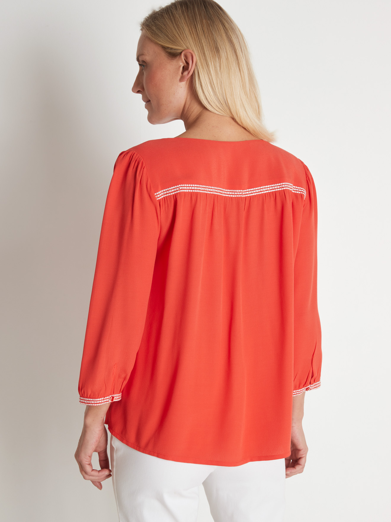 Blouse ample en crêpe