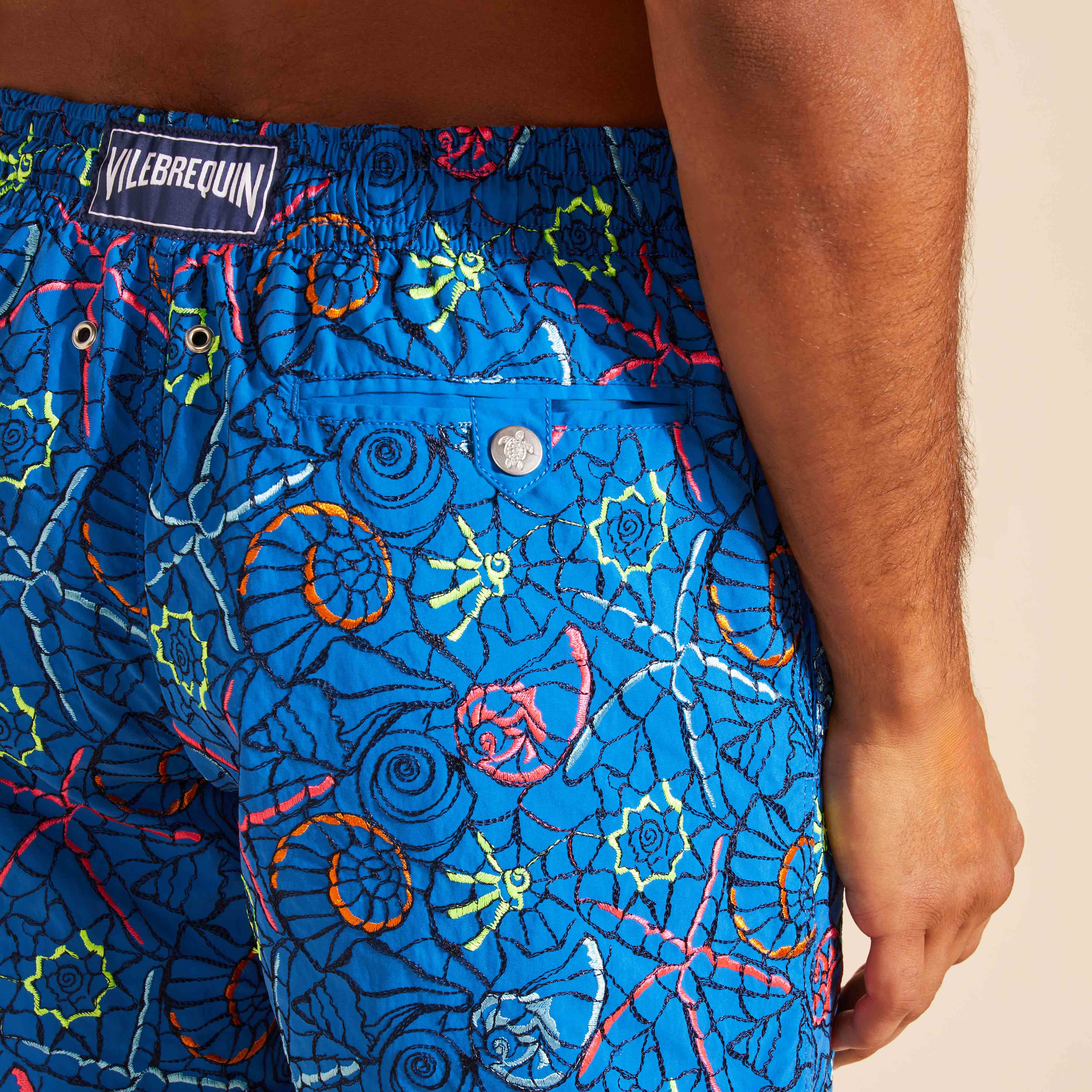 Maillot de Bain Homme Brodé Noumea Sea