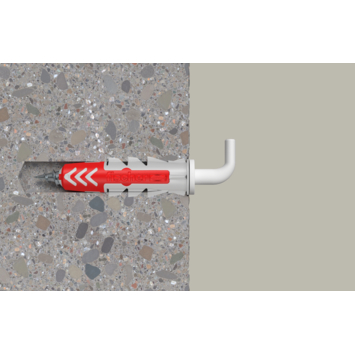 Fischer Universeelplug DuoPower 8x40mm met witte schroefduim 4 stuks