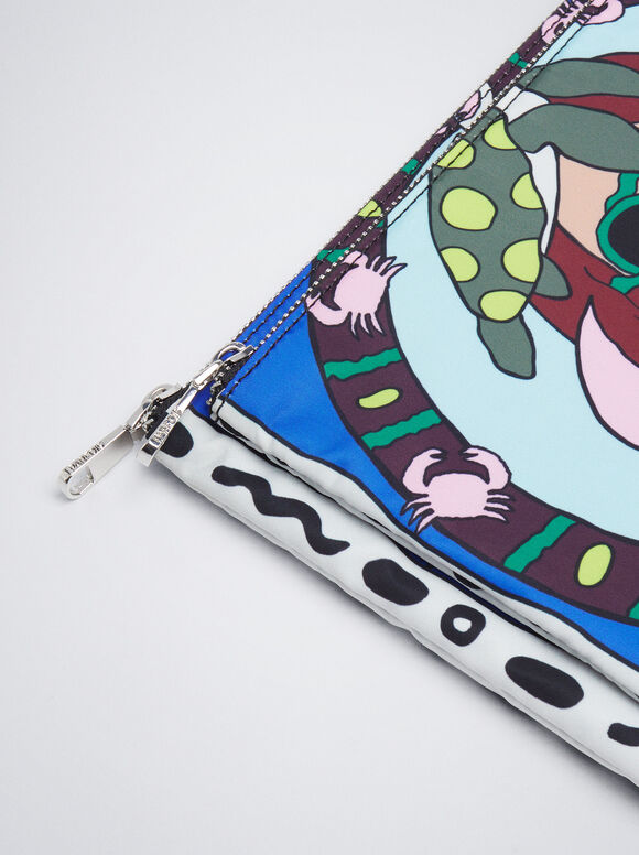 Bolsa de nylon com horóscopo - Azul