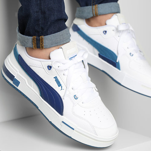 Baskets CA Pro Glitch 389276 Puma White Los Angeles Lakerse Blue Feather