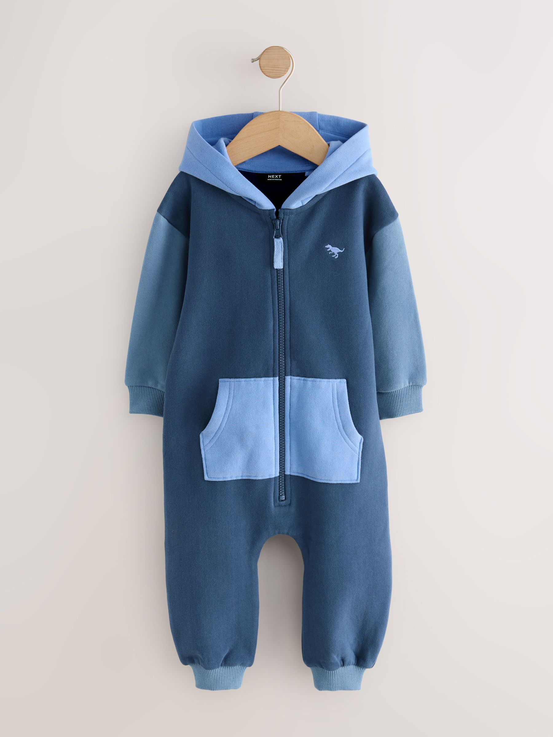 Blauw - Onesie met kleurvlakken (3mnd-7jr)