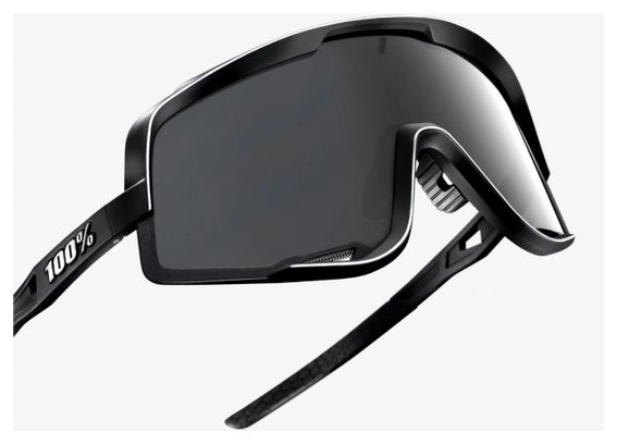 Lunettes 100% - Glendale - Soft Tact Noir - Verres Fumés