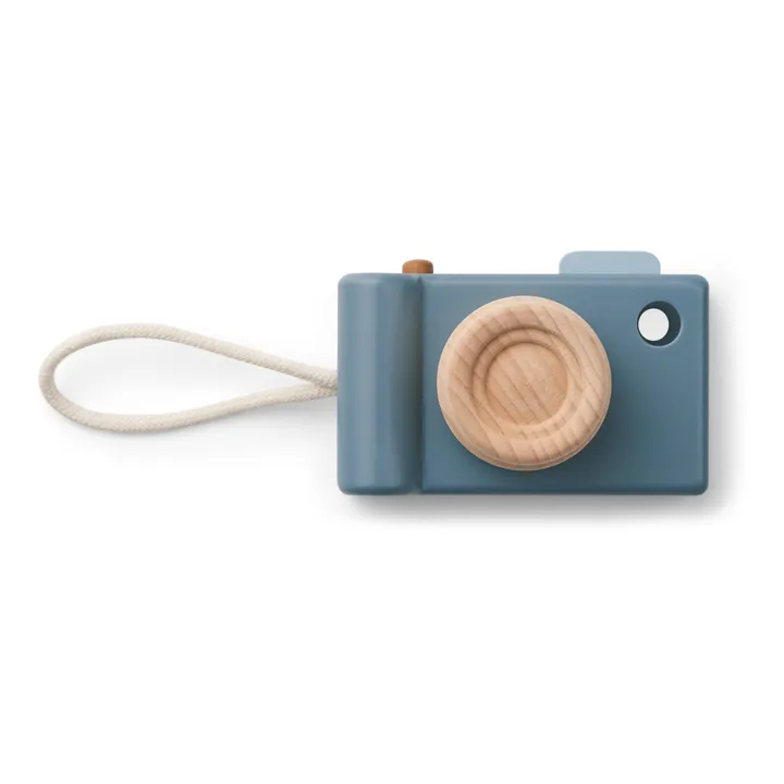 Liewood Appareil Photo Michael en bois | Bleu gris