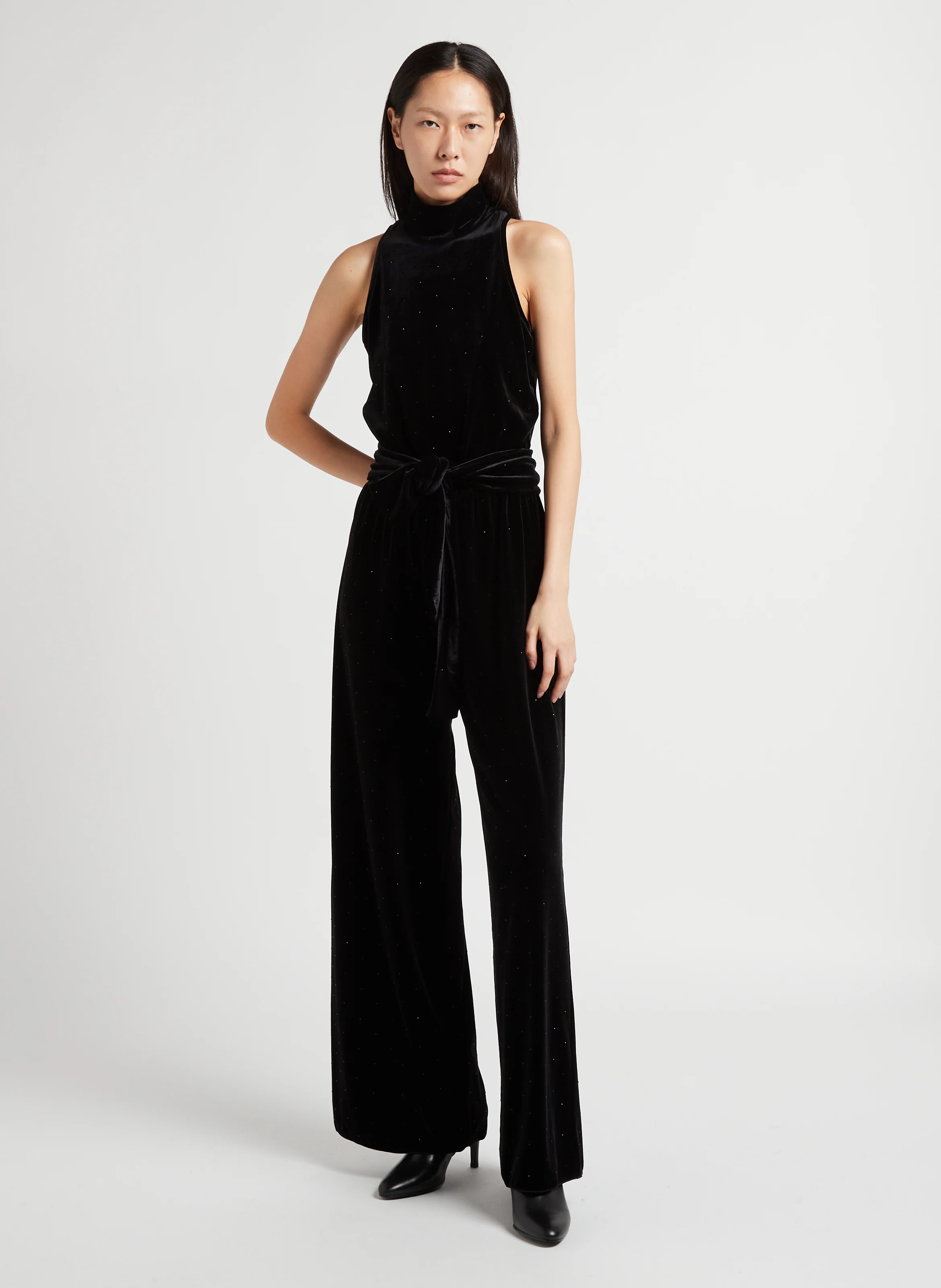 MINNIE - Combinaison en velours | Noir