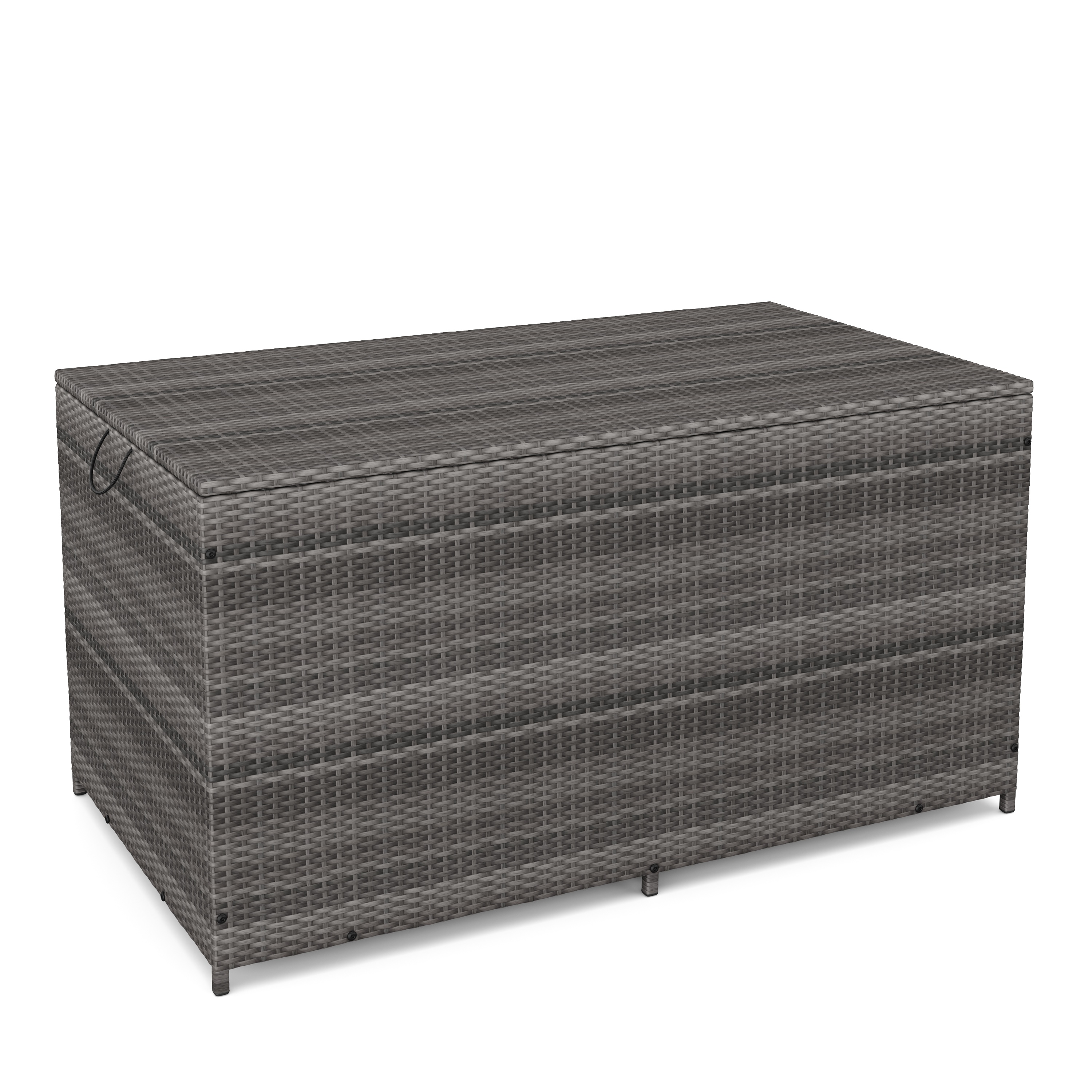 Rattan Kissenbox ZOE 150 x 80 x 85 cm grau