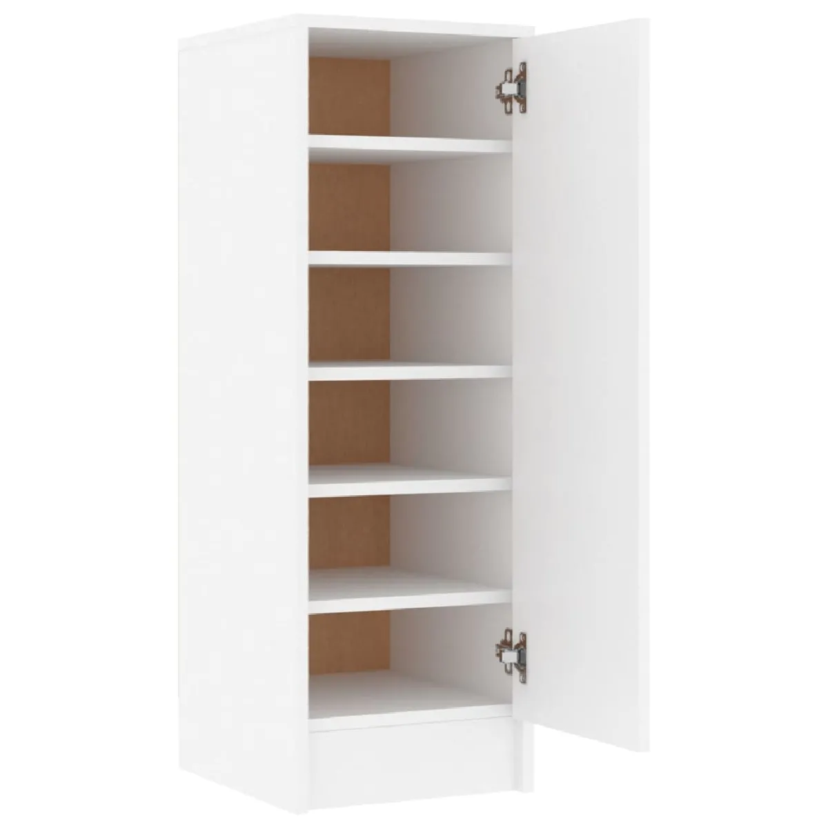 vidaXL Armoire à chaussures Blanc aggloméré