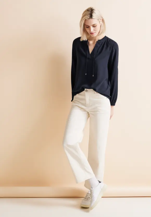 Viskose Bluse - deep blue