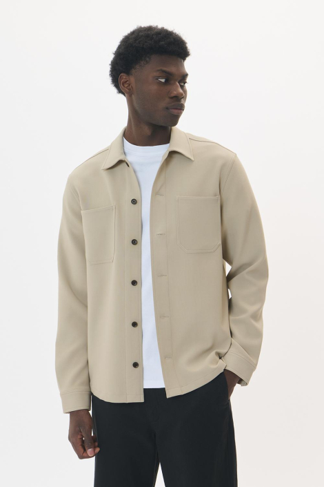Matinique beige heren overhemd