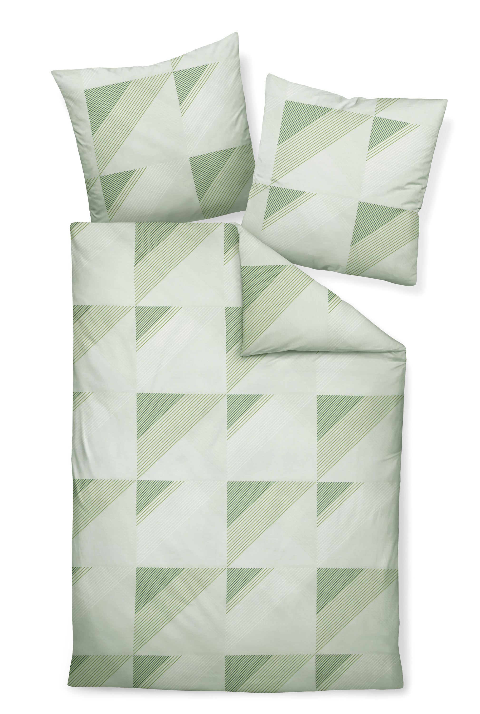 Bettwäsche J. D. Mako-Satin 135x200 cm, mit 1 Kissen