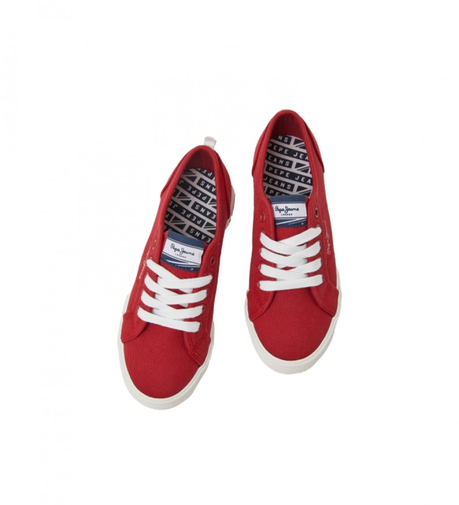 Tênis Pepe Jeans Brady Basic na cor vermelha