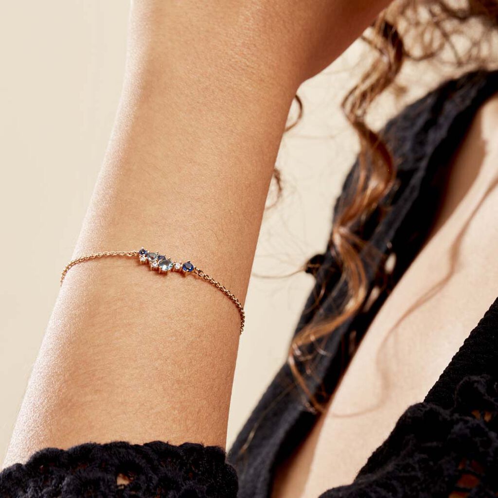 Bracelet More Plaqué Or Pierre Artificielle