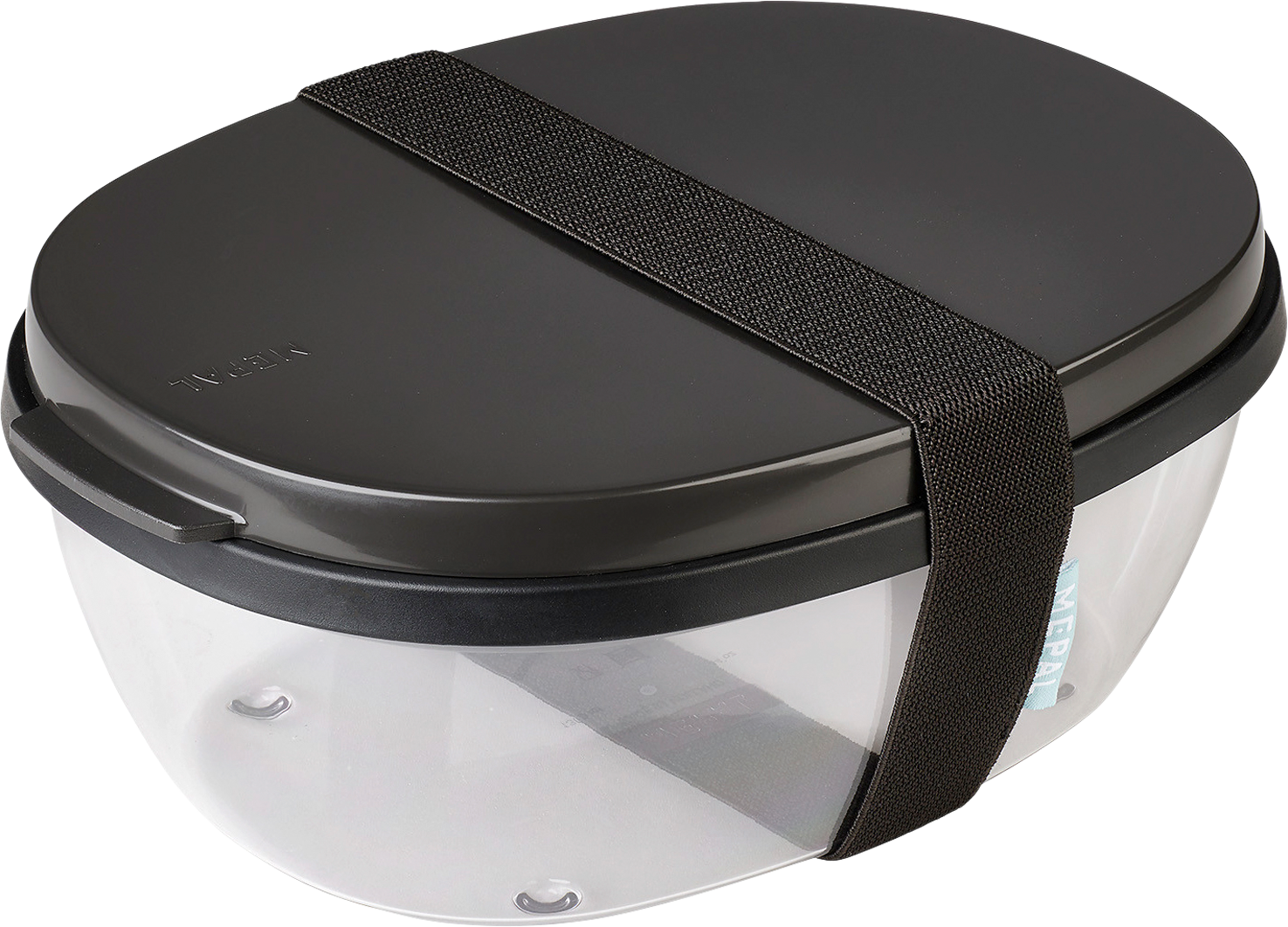 Mepal Salatbox ellipse nordic black