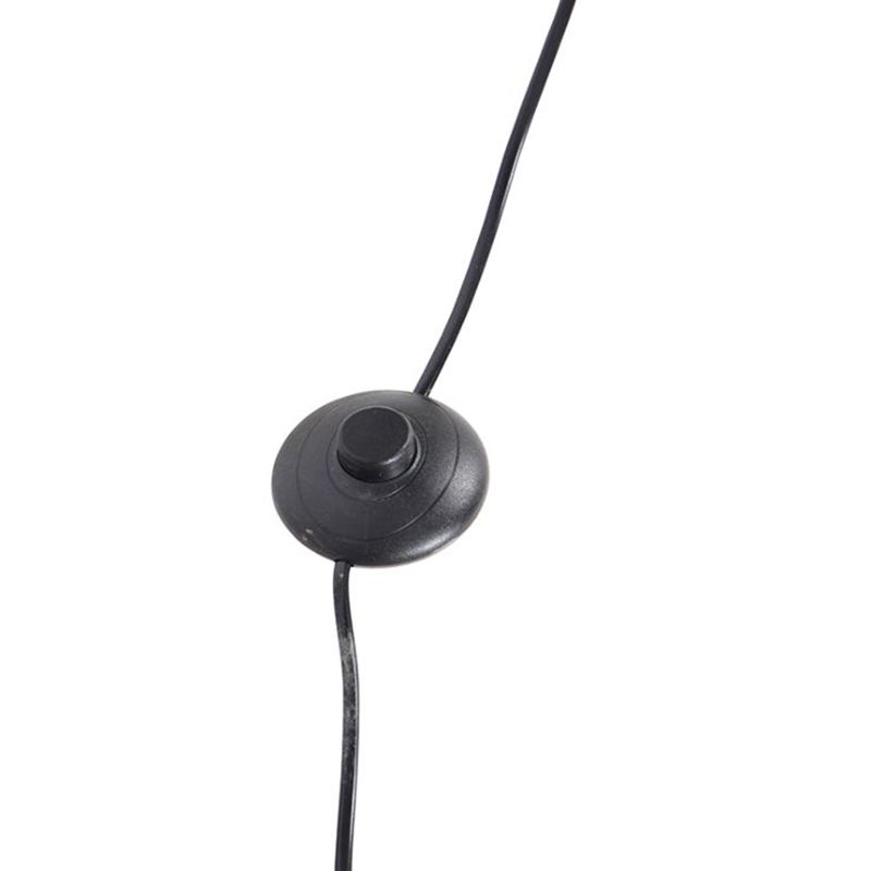 Landelijke tripod vintage hout met linnen kap wit 45 cm - Tripod Classic