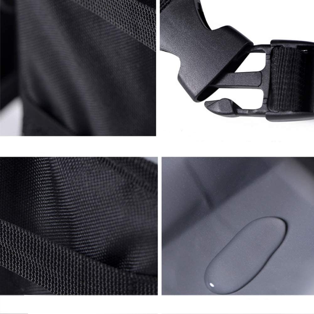 (12L) 2in1 Faltbarer Mülleimer Auto Aufbewahrungs Tasche   Isolations Fach - Schwarz