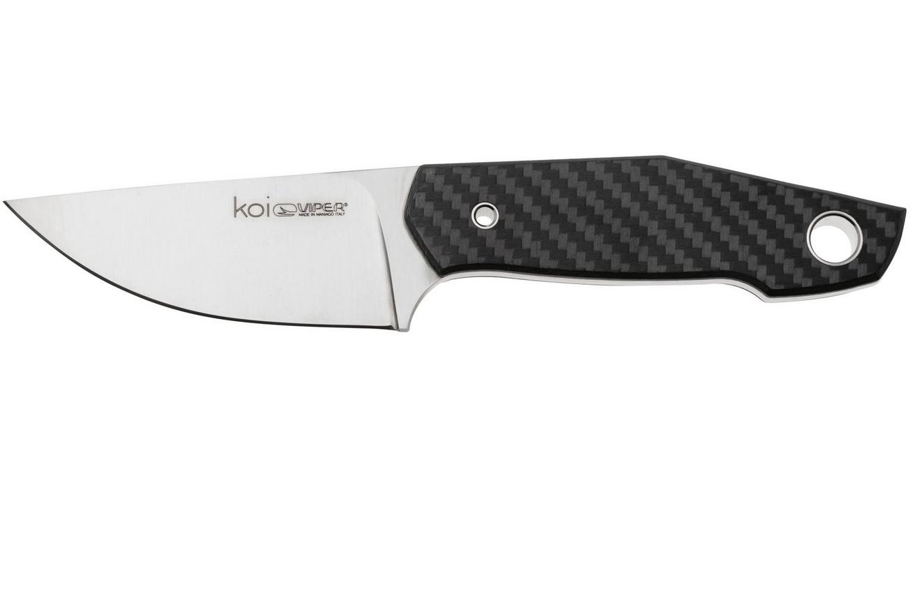 Viper Koi VT4010FC Carbonfiber N690 vaststaand mes, Jesper Voxnaes design