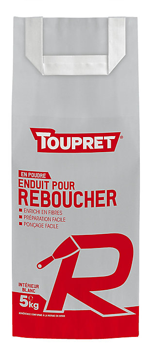 Enduit de rebouchage en poudre Toupret 5kg
