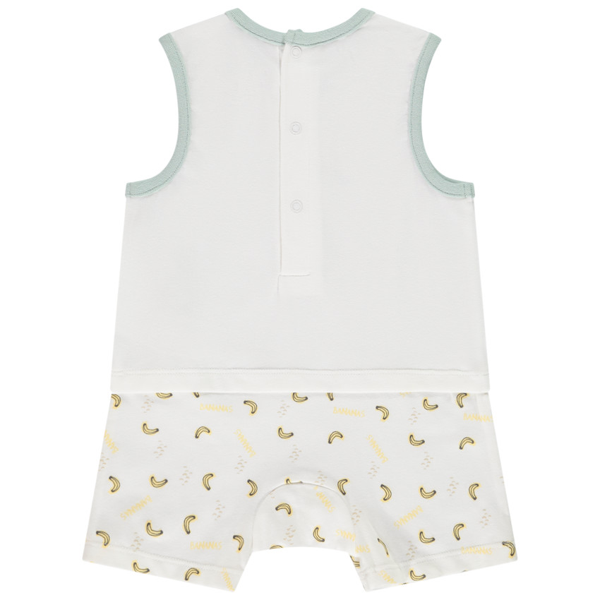 Lot de 2 combishorts fantaisie motifs éléphant pour bébé garçon