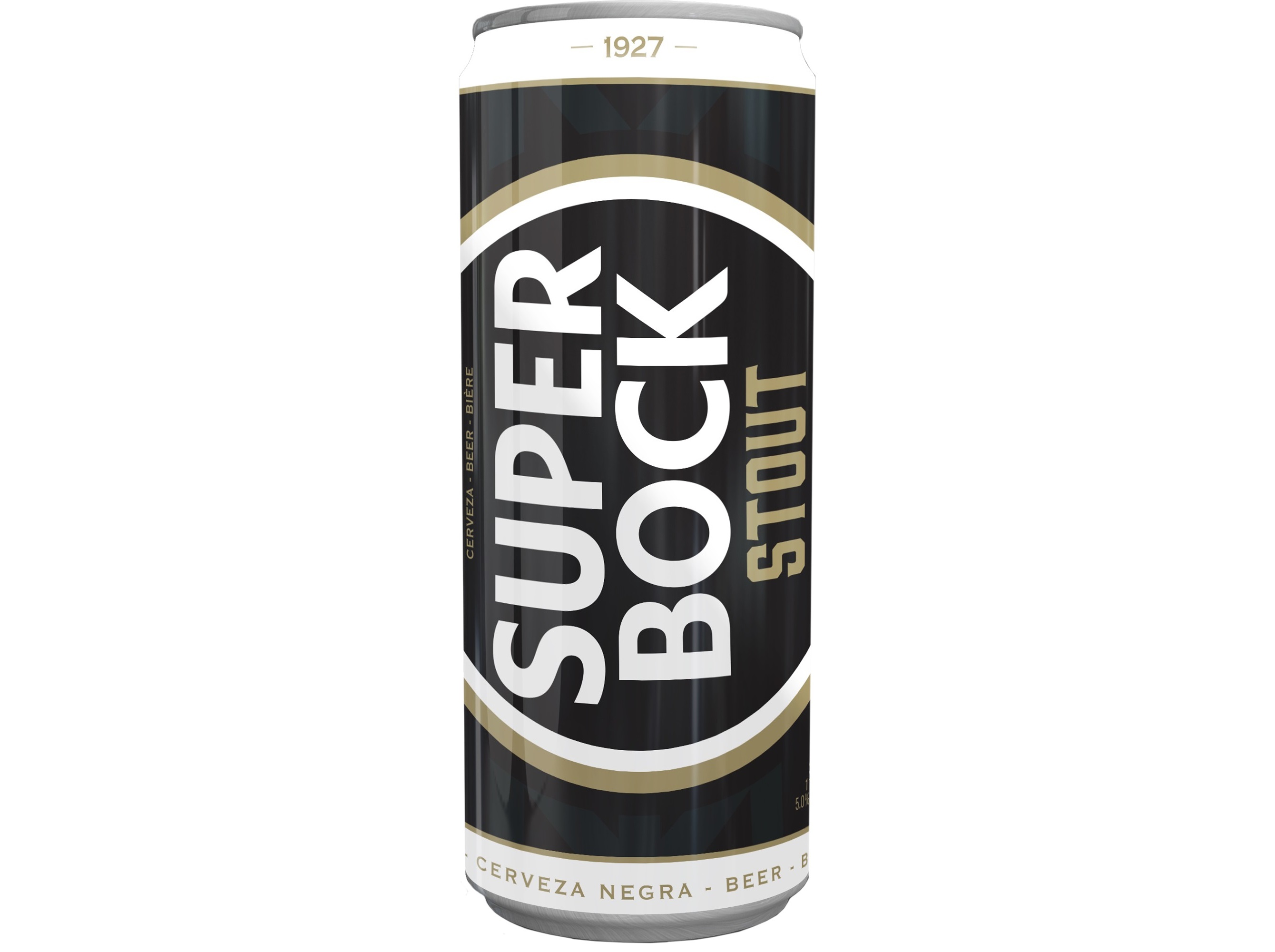 CERVEJA PRETA SUPER BOCK STOUT LATA 0.5L