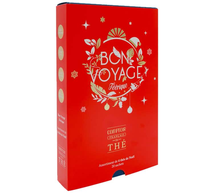 Coffret thés de Noël - Bon Voyage Féérique - 4 thés - 20 sachets - COMPTOIR FRANÇAIS DU THÉ
