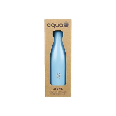 Aqua Pastel - Gourde Bouteille isotherme 350 ml - double paroi - disponible dans différentes couleurs - Viquel