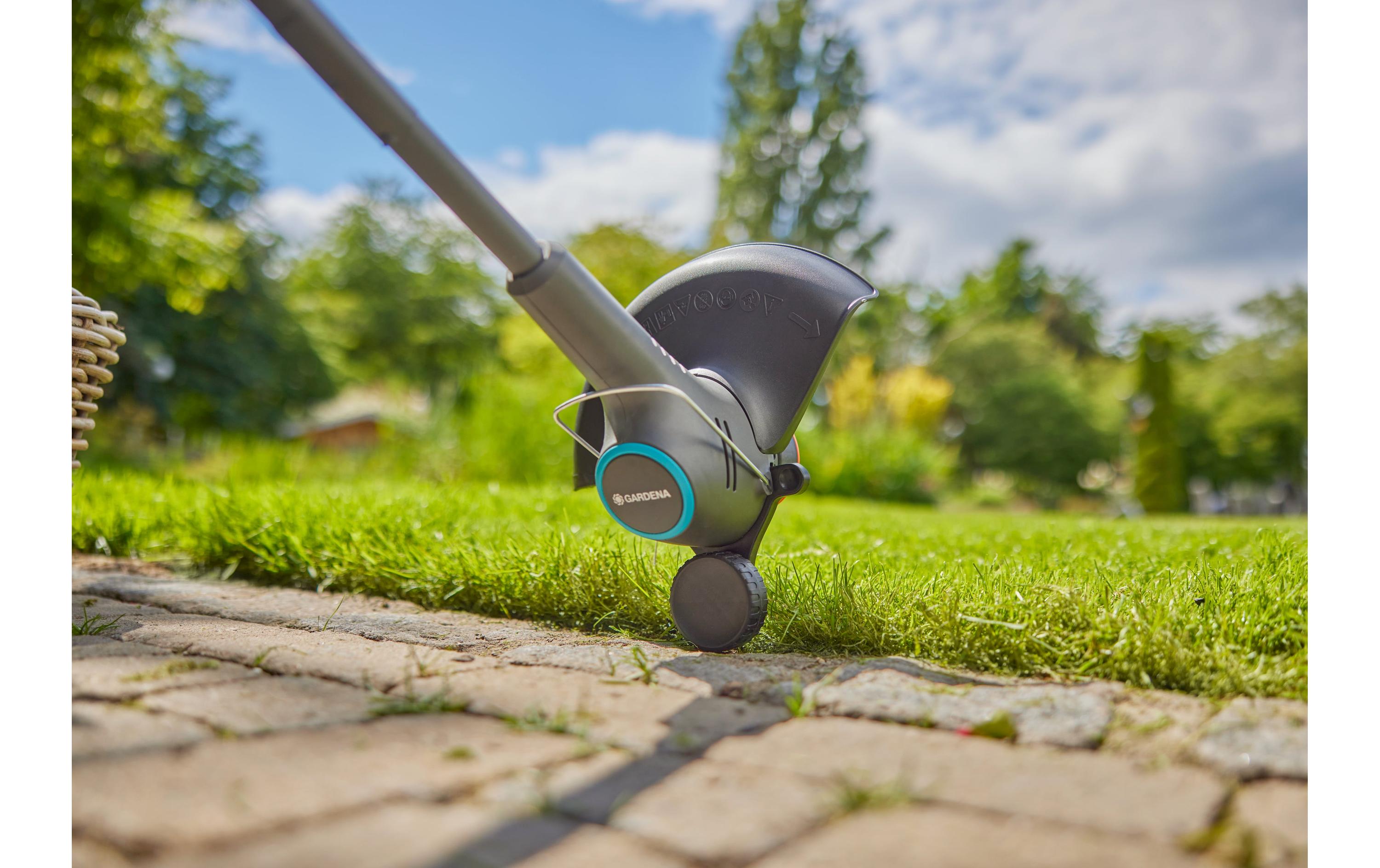 Akku-Rasentrimmer EasyTrim Ready-To-UseAkku-Trimmer mit dem Kantenrad