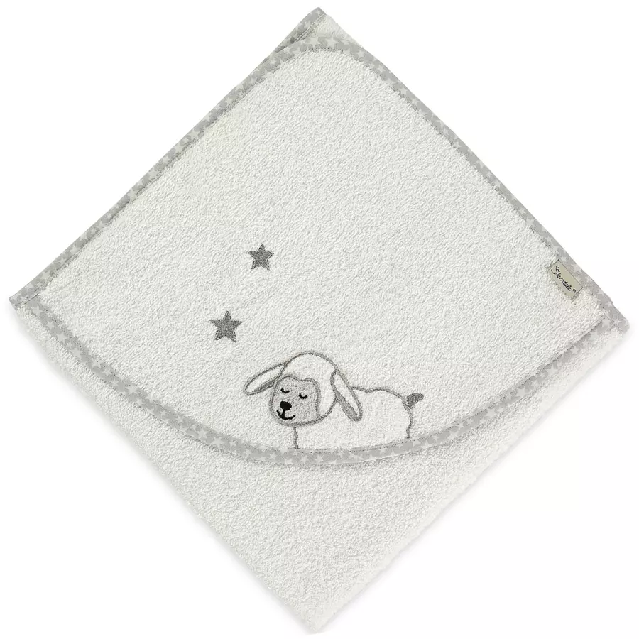 Sterntaler Kapuzenbadetuch Stanley ecru 100 x 100 cm