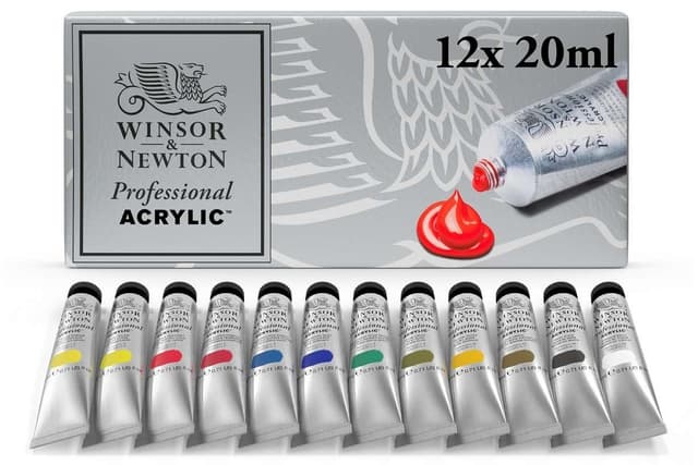WINSOR Proff. acrylic colour starter set 12x20ml