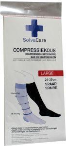 solvacare Compressiekous zwart L 26 - 29 cm 1 paar