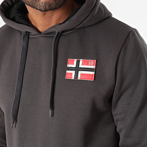Sweat Capuche Gris Anthracite