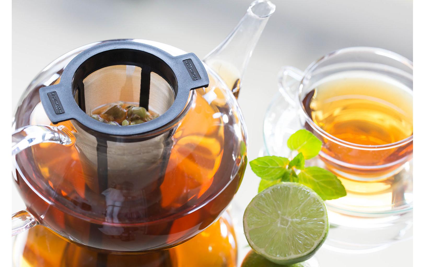 Teefilter-System Brewing Basket L SchwarzDauerfilter mit Edelstahlgewebe