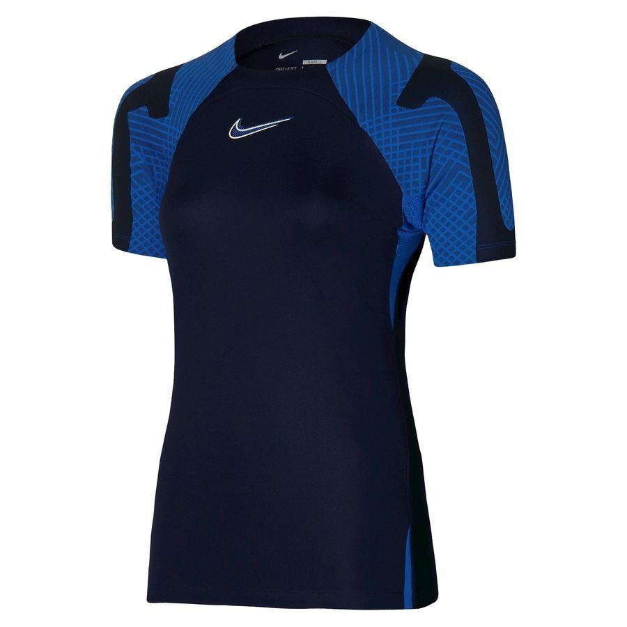 Nike T-shirt d'Entraînement Dri-FIT Strike - Bleu Foncé/Bleu/Blanc Femme