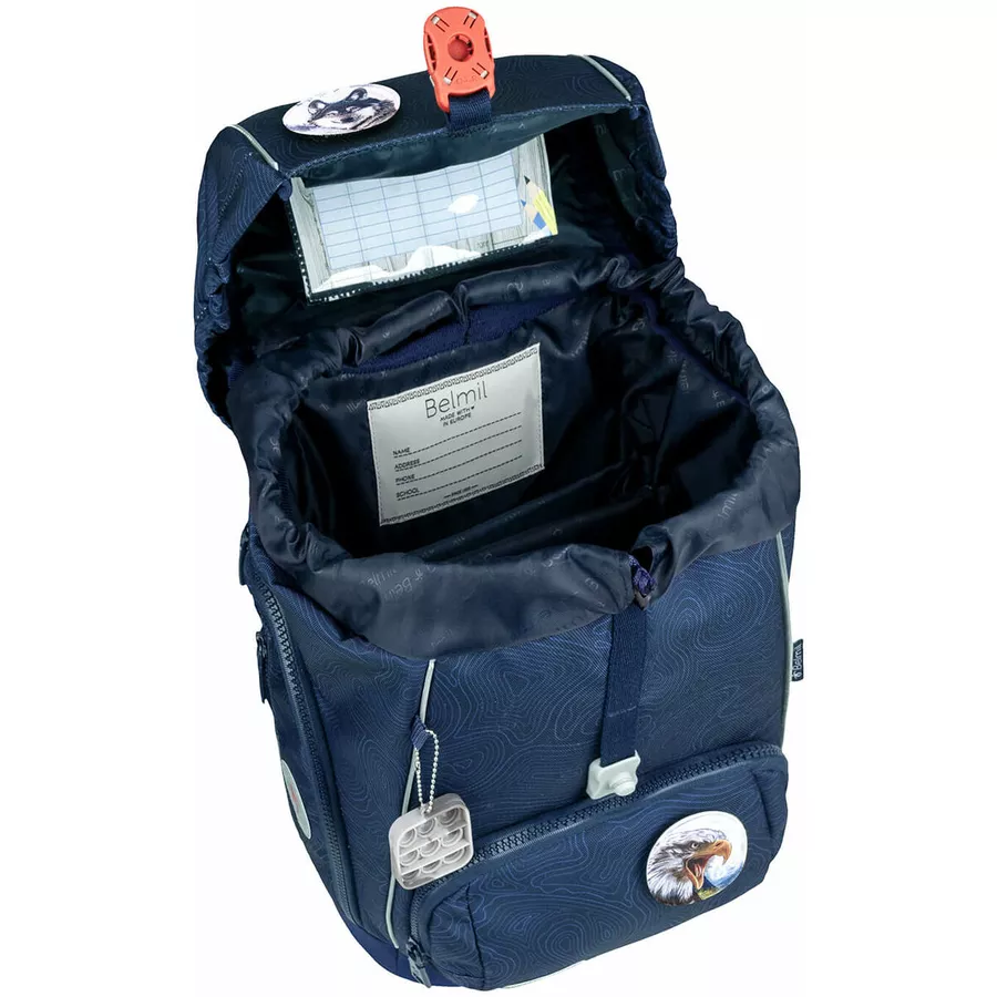 Belmil Schulranzen Premium Comfy Plus Set 5-teilig Topographic