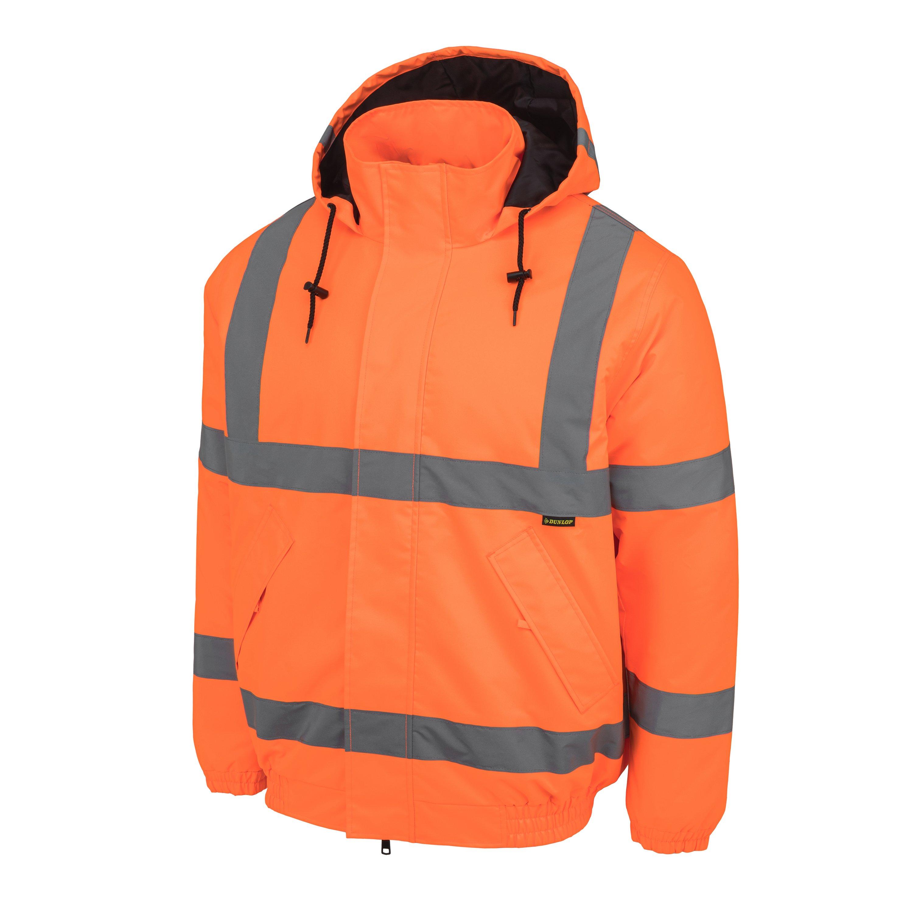 Dunlop Hi Vis Bomber Jacket Mens