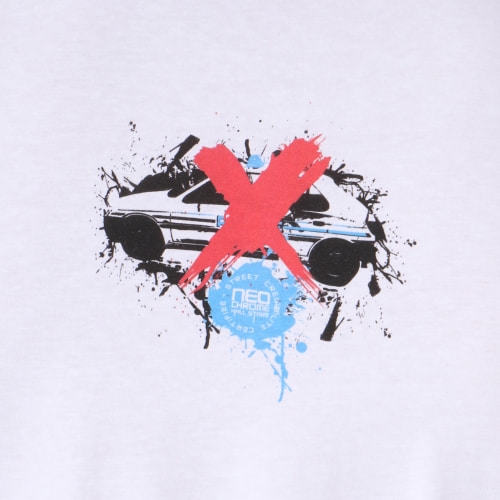 Tee Shirt Yeux Bleus Blanc