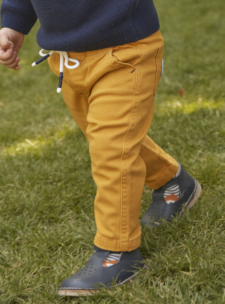 Pantalon jaune en twill