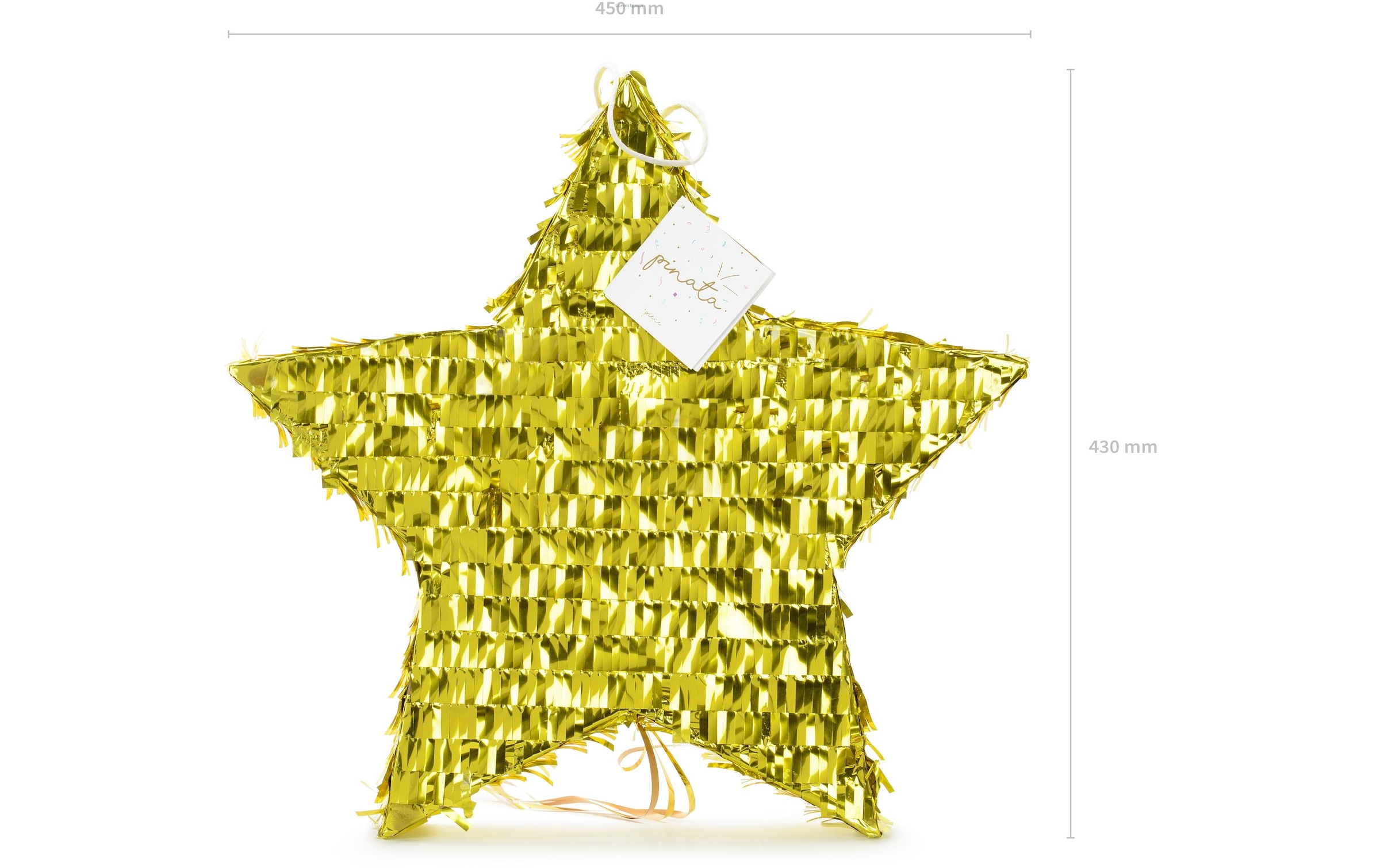 partydeco Girlande »Pinata Stern, 44.5 x 42.5«