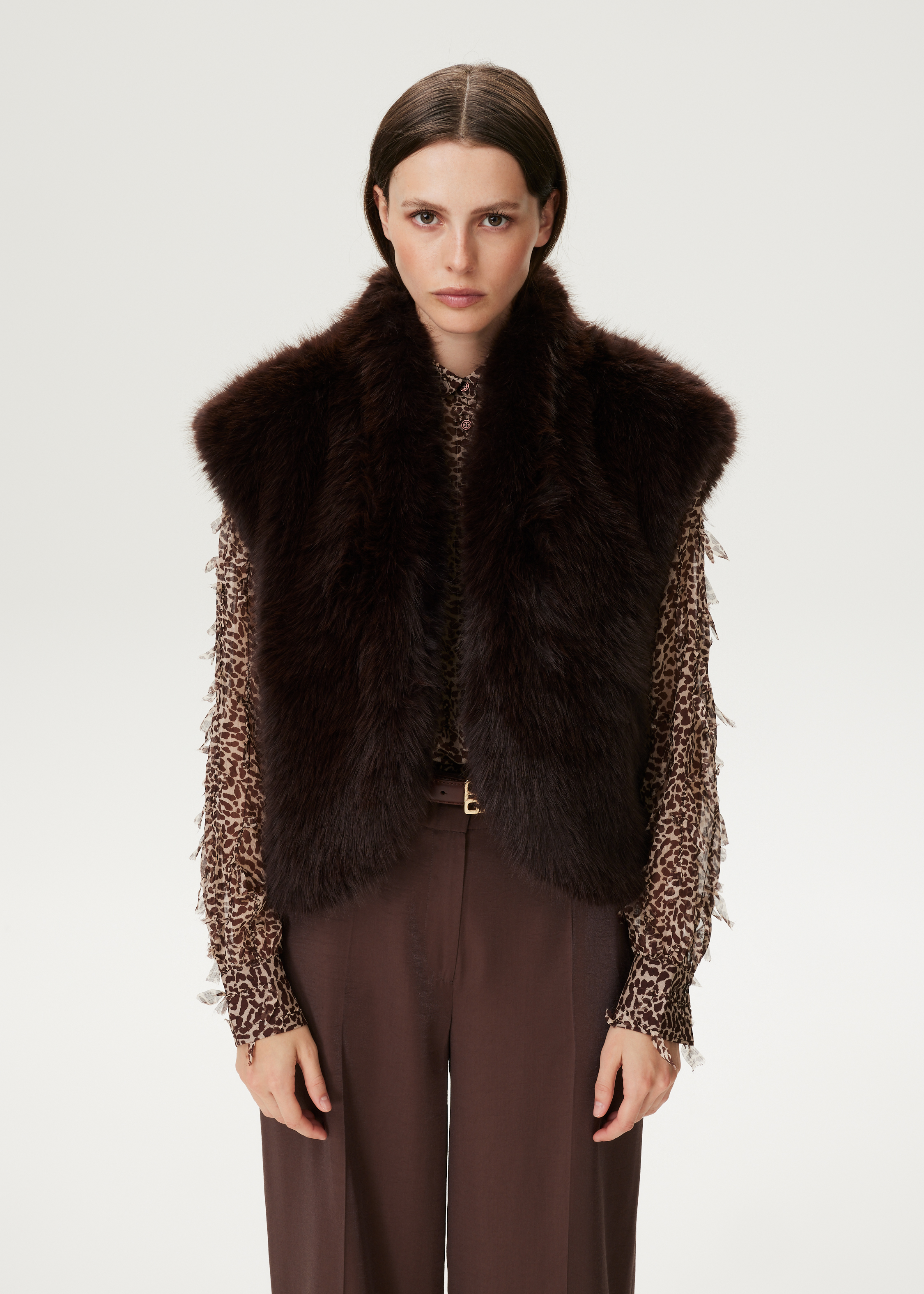 Faux fur gilet