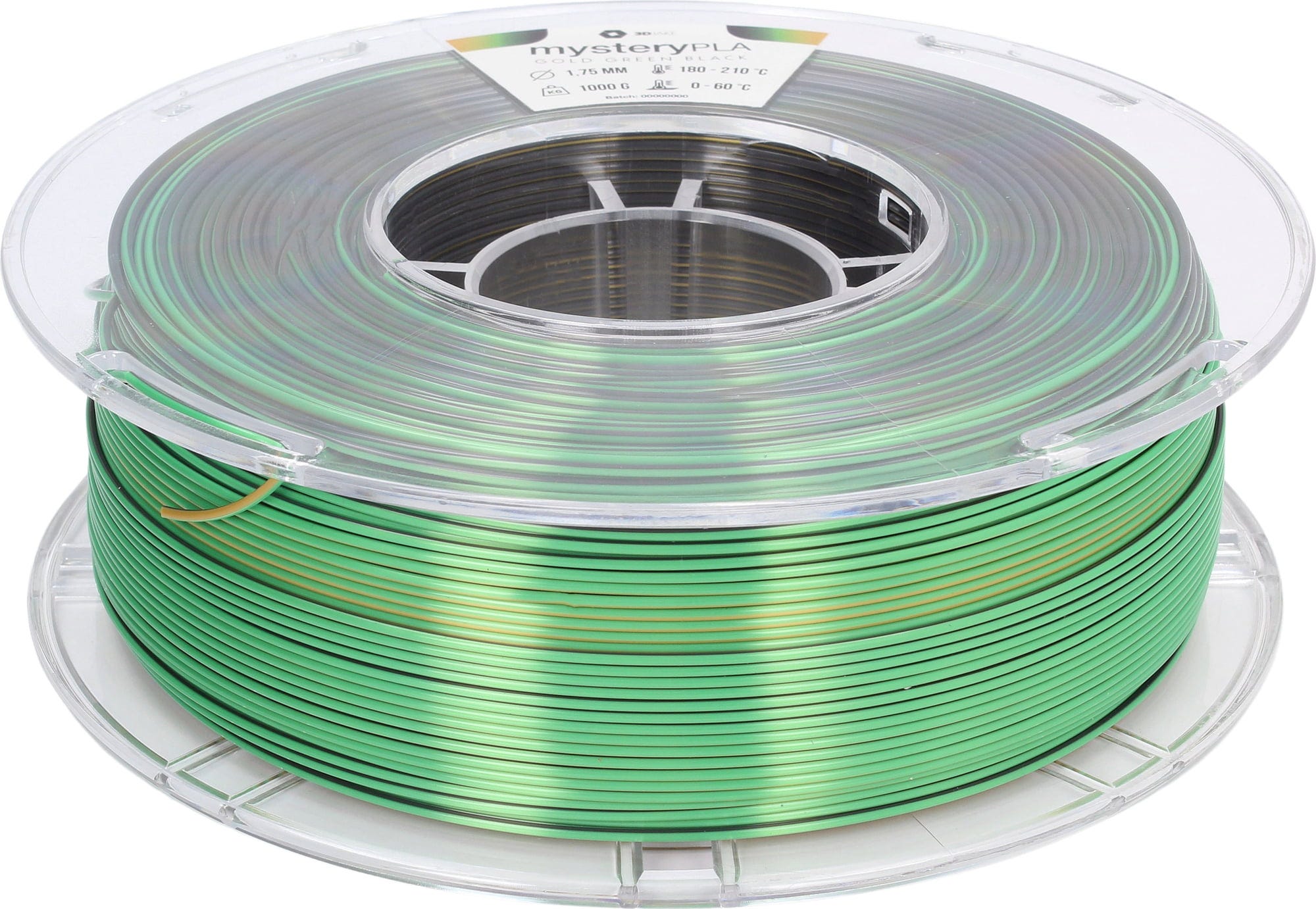 3DJAKE  mysteryPLA Northern Lights, 1,75 mm / 1000 g    Dreifarbiges PLA-Filament für bunte Farbkreationen in Northern Lights