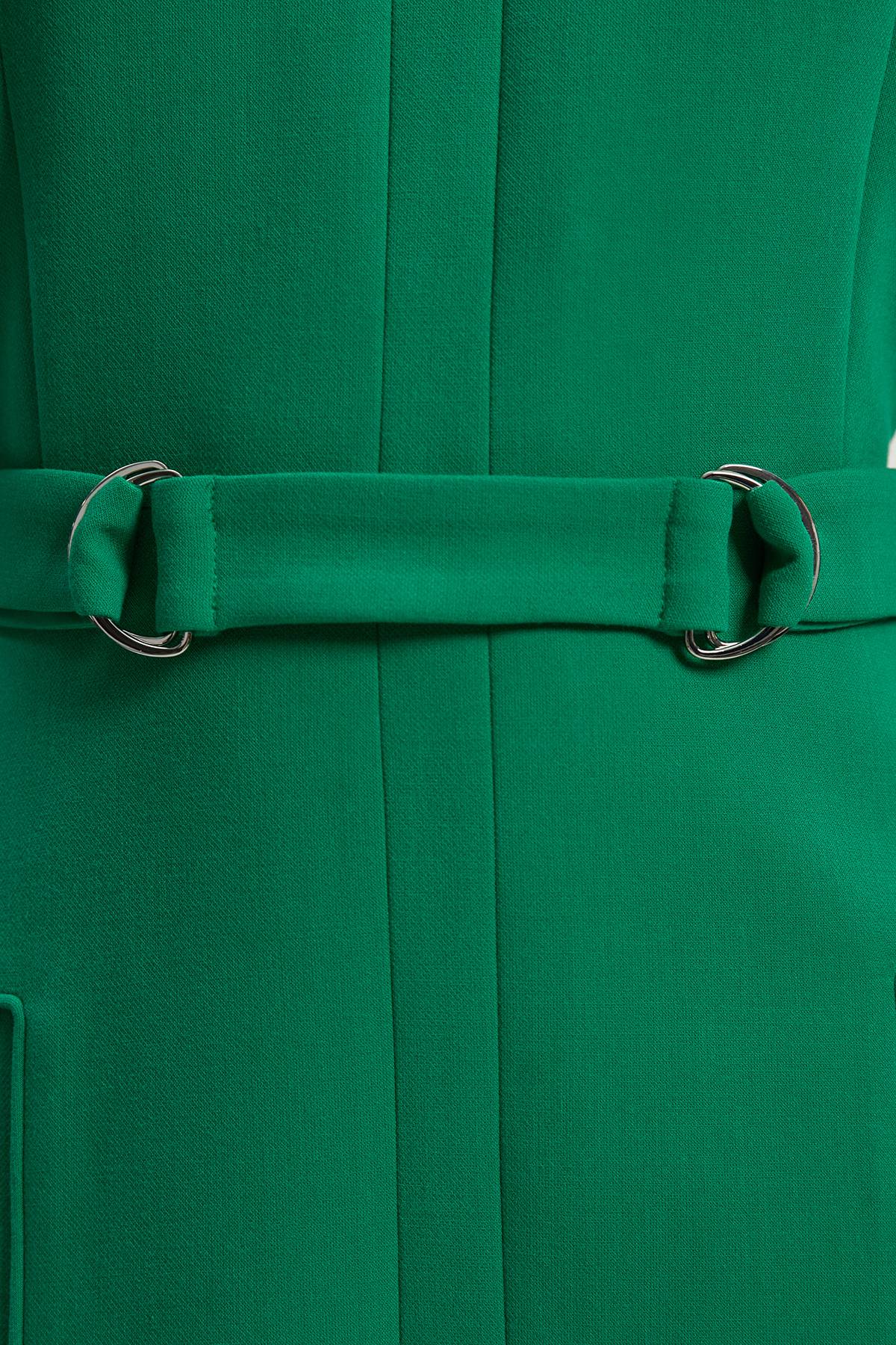KarenMillen Robe Midi Évasée à Détail Patte Extensible Compacte