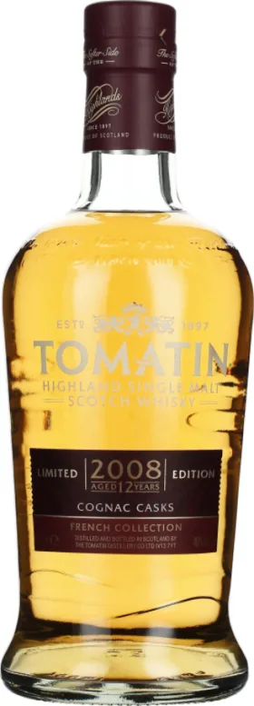 TOMATIN 12 YEARS 2008 COGNAC FRENCH COLLECTION 70CL